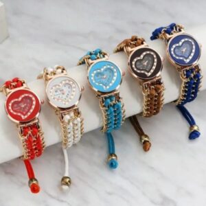 Girl Stainless Steel Bracelet Stylish Watch (without Box)