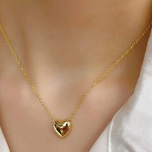 Heart Shape Necklace |  Love Heart Pendant Necklace | Girls & Women Fashion