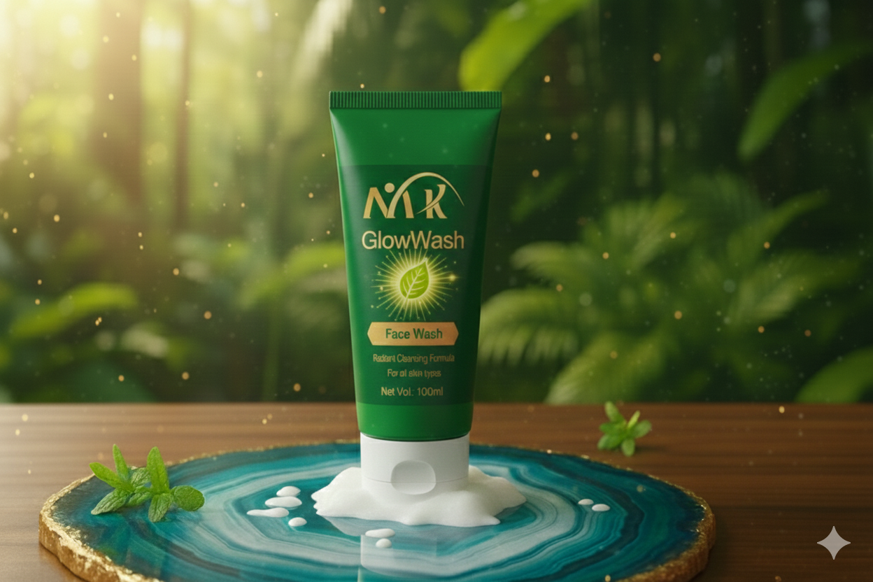 mk glowwash – deep clean + fresh glow face wash mk glowwash – deep clean + fresh glow face wash