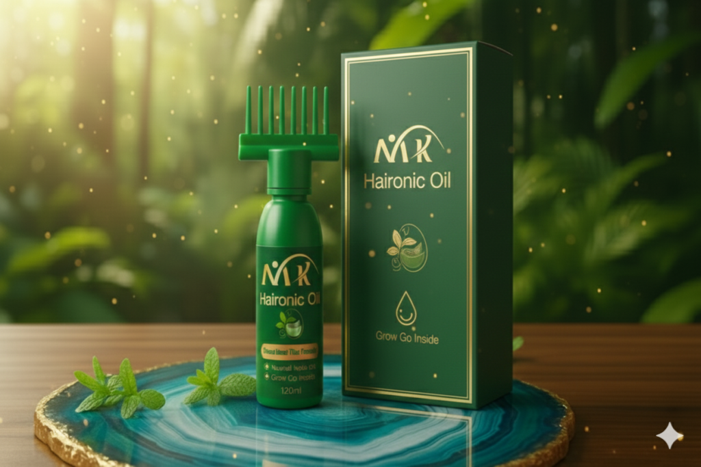 mk haironic oil – herbal hair growth booster & anti hair fall solution