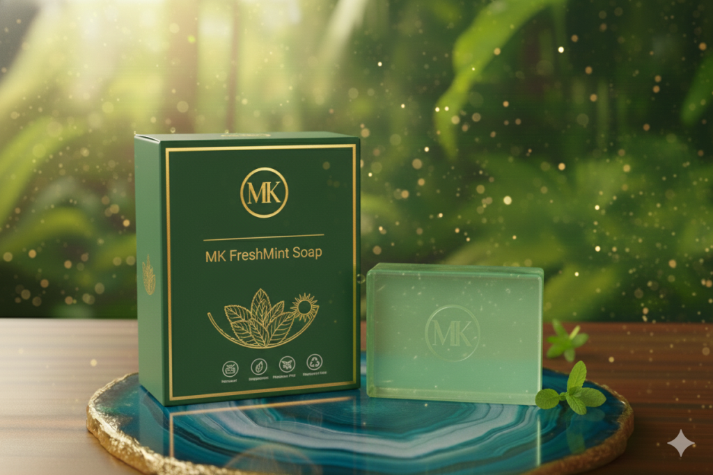 mk freshmint soap – refreshing cool mint beauty bar
